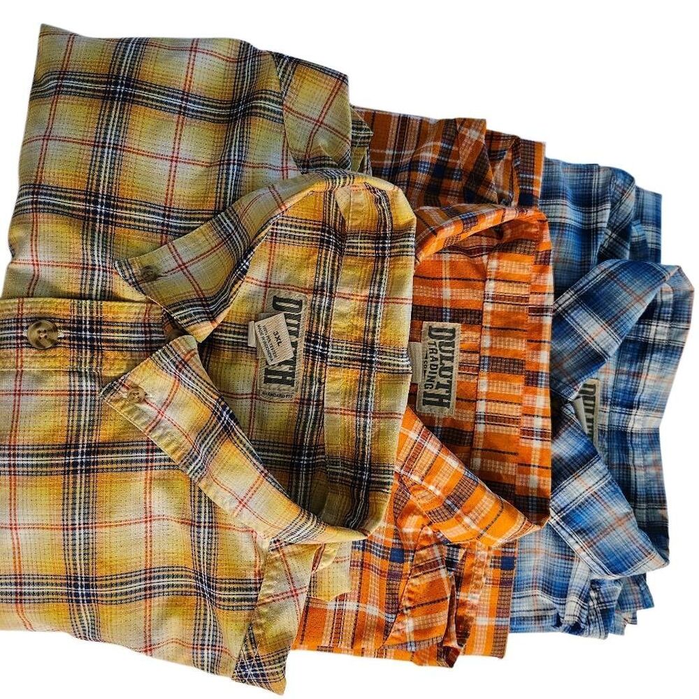 Bundle of Duluth Trading Co mens short sleeved shirts. 3XL. #977